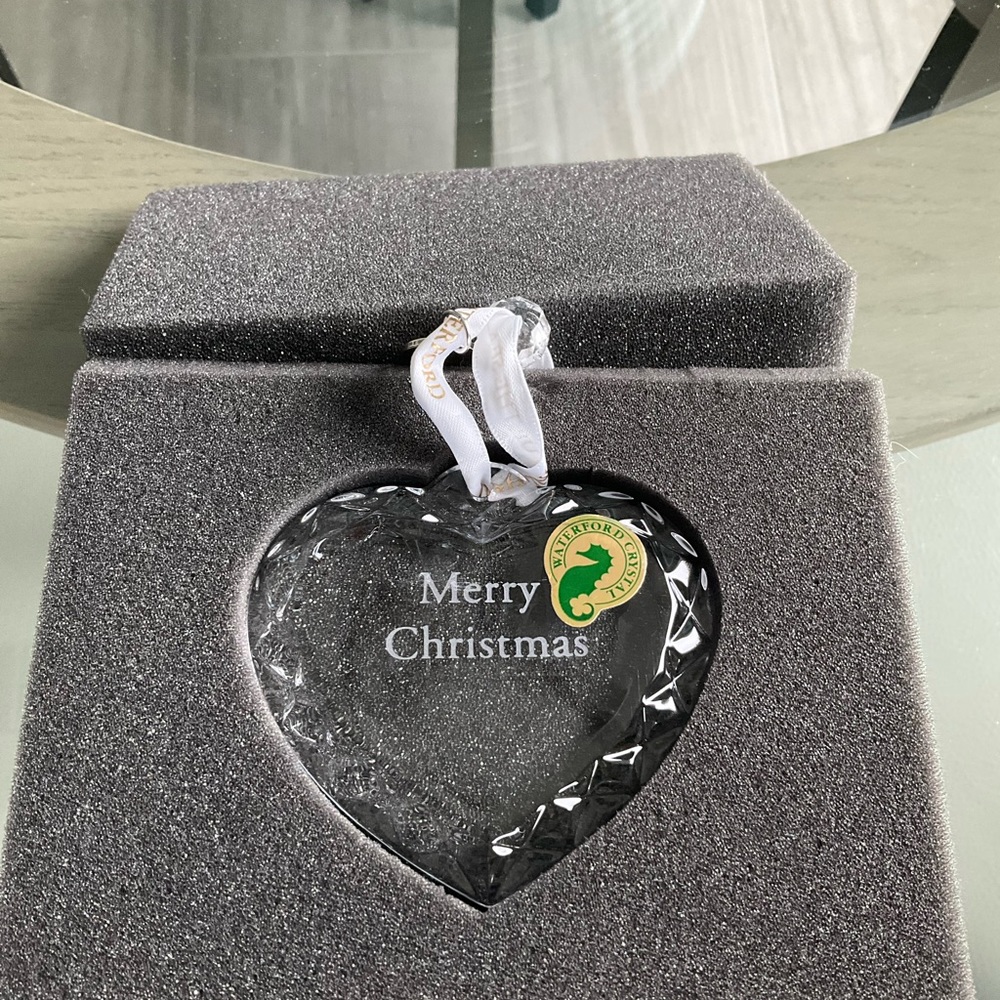 Waterford heart ornament